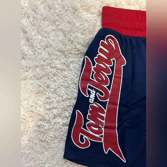 Tom & Jerry Blue/Red Shorts - Picture 2 of 5